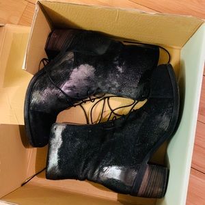 Frye Metallic Felicity lace boots